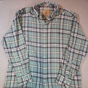 Onward Reserve Men's Green Plaid Flannel Shirt Size Large